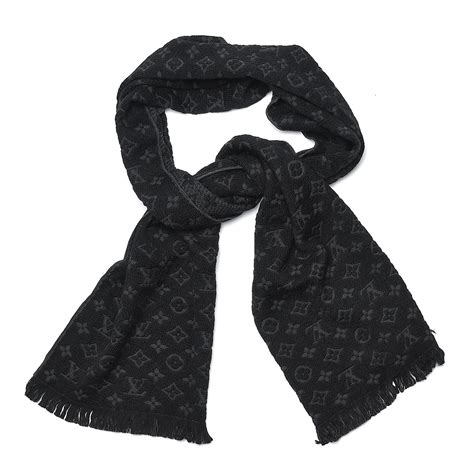 louis vuitton scarves outlet|louis vuitton black wool scarf.